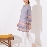 1PC STITCHED CAMBRIC PRINTED SHIRT