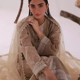 MONOCHROME EMBROIDERED LAWN SUIT