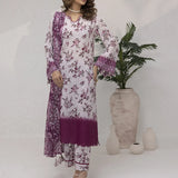 UNSTITCHED 3PCS PRINTKARI EMBROIDERED SUIT