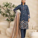 3PC Unstitched Printed Lawn Suit (P384)