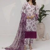 UNSTITCHED 3PCS PRINTKARI EMBROIDERED SUIT