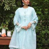 CHIKANKARI CAMBRIC EMBROIDERED SUIT (CK015)