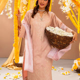 3PC Stitched Festive Embroidered Suit (No054)