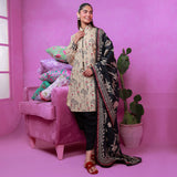 3pc Unstitched - Printed Lawn Suit