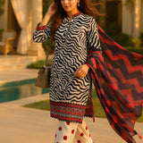 3PC Unstitched Printed Lawn Silk Suit (SUNS7ASI165)