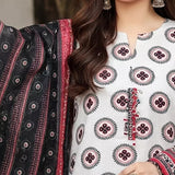 3PC Unstitched Printed Cambric Suit (SSW6U3P391)