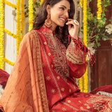 3PC Unstitched Festive Embroidered Suit (SUNS7JI065)