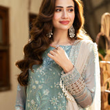 3PC Unstitched Festive Embroidered Suit (JI043)