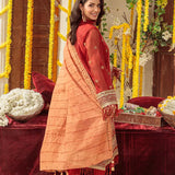 3PC Unstitched Festive Embroidered Suit (SUNS7JI065)