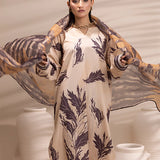 3PC Unstitched Printed Lawn Silk Suit (ASI163)