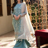 3PC Unstitched Festive Embroidered Suit (JI043)