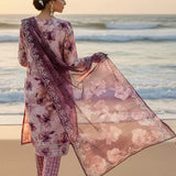 3PC Unstitched Printed Silk Lawn Suit (SUNS7ASI308)