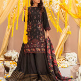 3PC Stitched Festive Embroidered Suit (NO055)