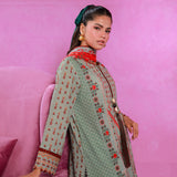 3pc Unstitched - Printed Lawn Suit