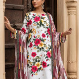 3PC Unstitched Printed Cambric Suit (SSW6U3P392)