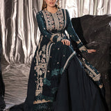 3PC LUXURY FORMAL EMBROIDERED SUIT (LSRO009)