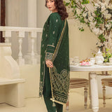3PC Unstitched Cambric Embroidered Mukesh Dupatta SUIT (UNS7MK005)