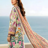 3PC Unstitched Printed Silk Lawn Suit (SUNS7ASI309)