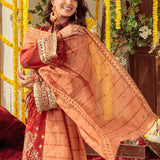 3PC Unstitched Festive Embroidered Suit (SUNS7JI065)