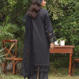 3PC CHIKANKARI CAMBRIC EMBROIDERED SUIT (CK012)