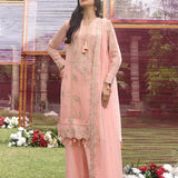 3PC STITCHED FESTIVE FORMAL CHIFFON EMBROIDERED SUIT