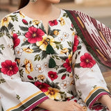 3PC Unstitched Printed Cambric Suit (SSW6U3P392)