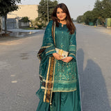 3PC Unstitched Festive Embroidered Suit (SUNW7NO080)