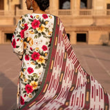 3PC Unstitched Printed Cambric Suit (SSW6U3P392)