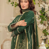 3PC Unstitched Cambric Embroidered Mukesh Dupatta SUIT (UNS7MK005)