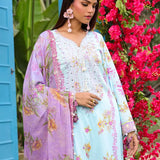 LUXURY CAMBRIC EMBROIDERED SUIT