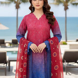 3PC Unstitched Printed Silk Lawn Suit (SUNS7ASI310)