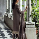 FESTIVE FORMAL CHIFFON EMBROIDERED SUIT