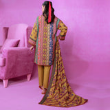 3pc Unstitched - Printed Lawn Suit