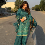 3PC Unstitched Festive Embroidered Suit (SUNW7NO080)