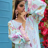 LUXURY CAMBRIC EMBROIDERED SUIT