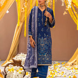 3PC Stitched Festive Embroidered Suit (No056)