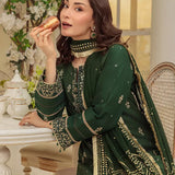 3PC Unstitched Cambric Embroidered Mukesh Dupatta SUIT (UNS7MK005)