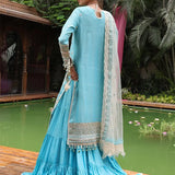 3PC FESTIVE STITCHED EMBROIDERED SUIT