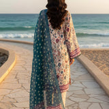 3PC Unstitched Printed Silk Lawn Suit (SUNS7ASI311)