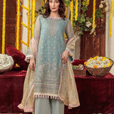3PC Unstitched Festive Embroidered Suit (SUNS7JI064)