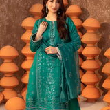 3PC Stitched Festive Embroidered Suit (SUNS7JI070)