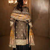 3PC Unstitched Luxury Formal Hand-Worked Suit (SUNW6RO002)