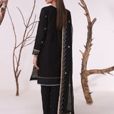 MONOCHROME EMBROIDERED LAWN SUIT