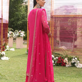 3PC STITCHED FESTIVE CHIFFON EMBROIDERED SUIT