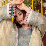 3PC Unstitched Festive Embroidered Suit (SUNS7JI064)