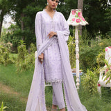 3PC STITCHED CHIKANKARI CAMBRIC EMBROIDERED SUIT (CK005)
