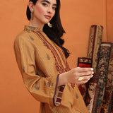 1pc - Stitched Basic Printed Embroidered Lawn Silk Shirt