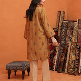 1pc - Stitched Basic Printed Embroidered Lawn Silk Shirt