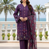 3PC Unstitched Printed Silk Lawn Suit (SUNS7ASI312)