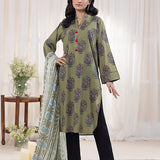 2PC Stitched Cambric Printed (Shirt+Dupatta)
